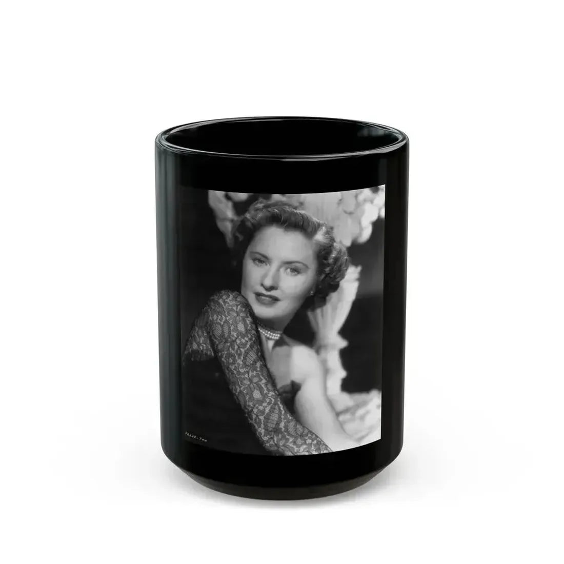 Barbara Stanwyck #206 (Vintage Female Icon) Black Coffee Mug 15oz - Go Mug Yourself