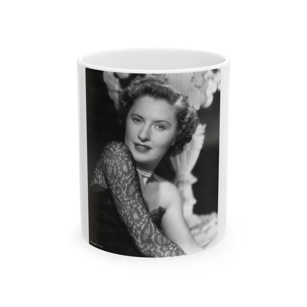 Barbara Stanwyck #206 (Vintage Female Icon) White Coffee Mug-11oz-Go Mug Yourself