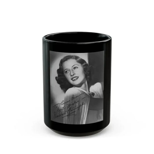 Barbara Stanwyck #208 (Vintage Female Icon) Black Coffee Mug 15oz - Go Mug Yourself
