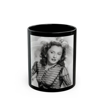 Barbara Stanwyck #209 (Vintage Female Icon) Black Coffee Mug 11oz - Go Mug Yourself