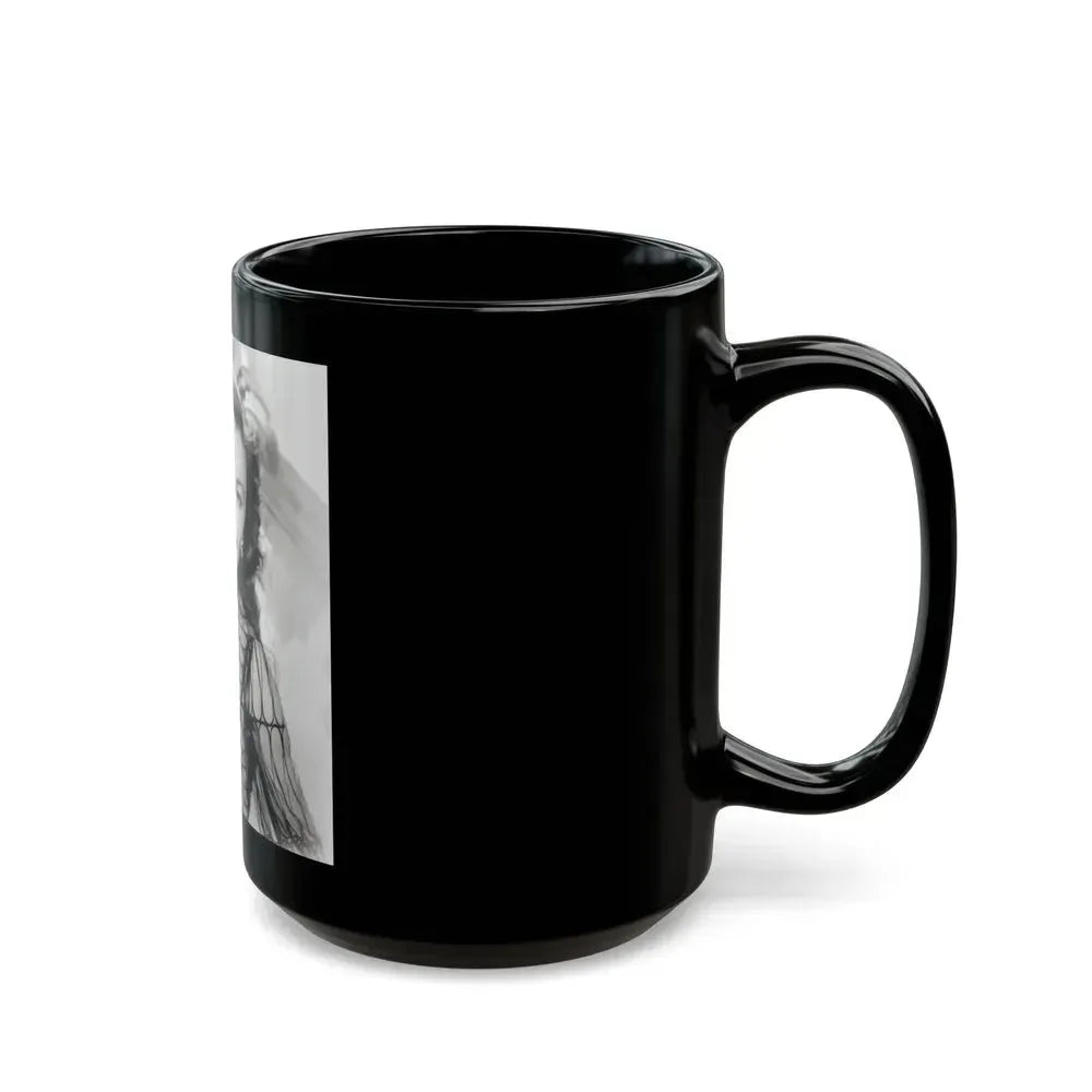 Barbara Stanwyck #209 (Vintage Female Icon) Black Coffee Mug - Go Mug Yourself