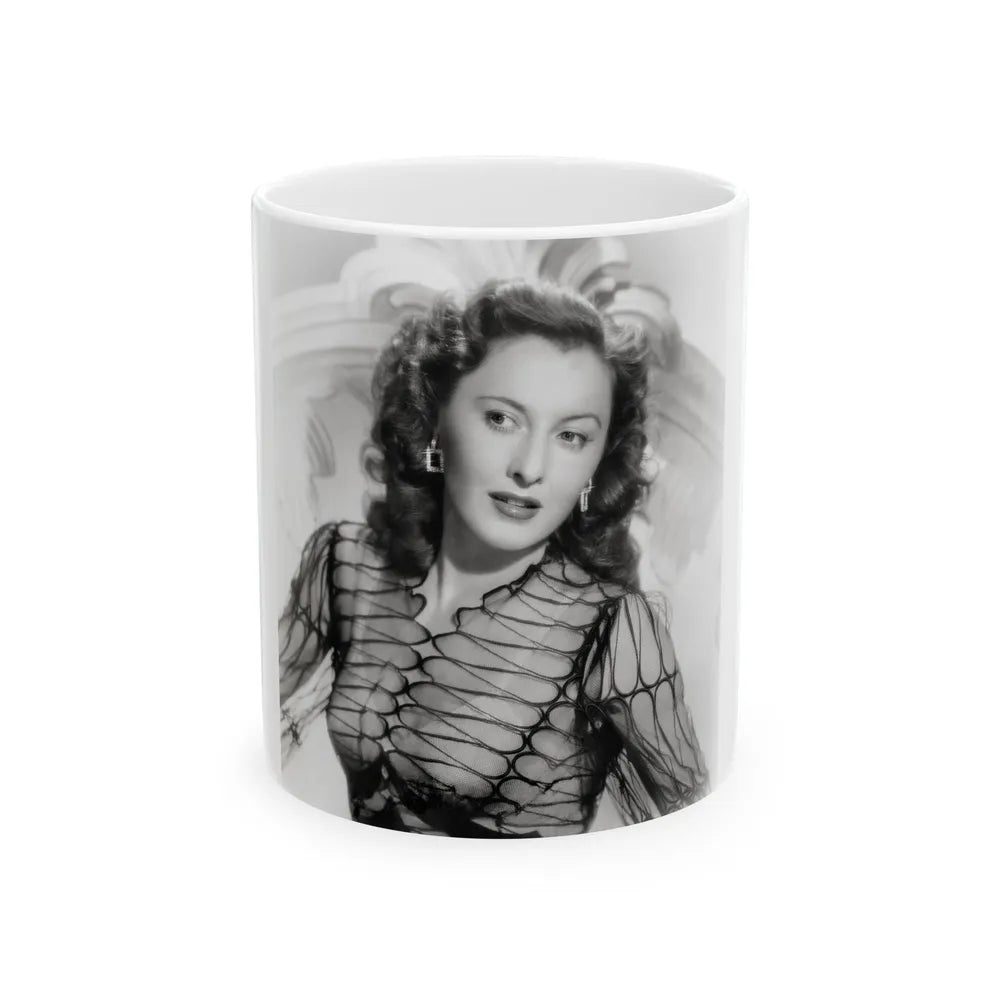 Barbara Stanwyck #209 (Vintage Female Icon) White Coffee Mug-11oz-Go Mug Yourself