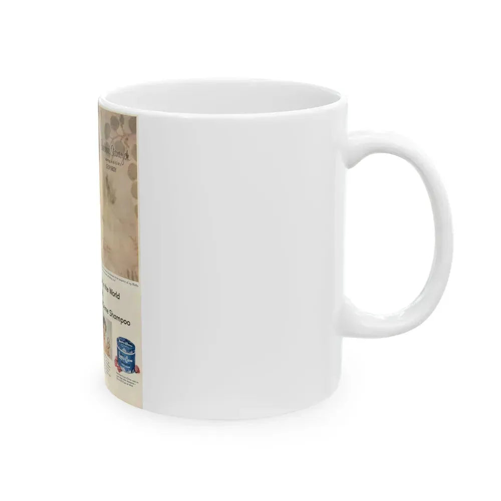 Barbara Stanwyck #210 - Magazine Add (Vintage Female Icon) White Coffee Mug - Go Mug Yourself