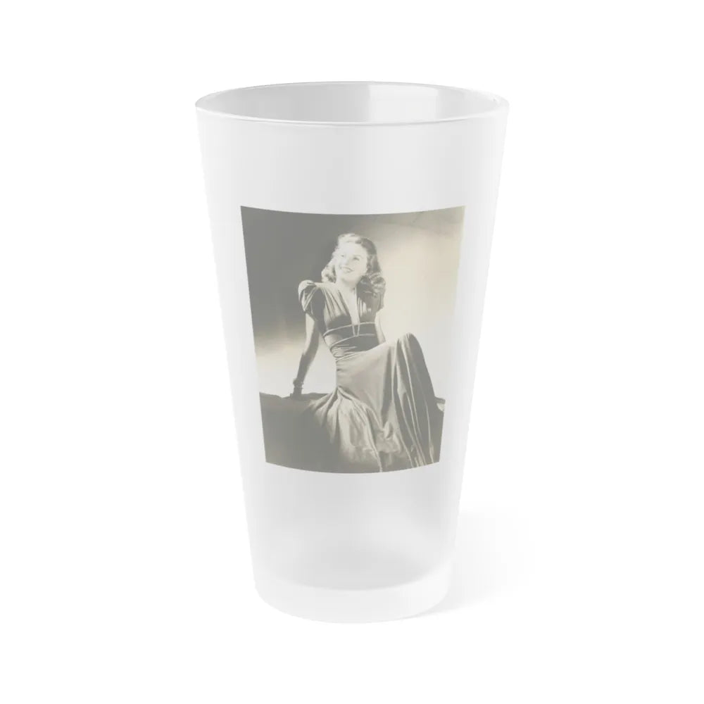 Barbara Stanwyck #211 (Vintage Female Icon) Frosted Pint Glass 16oz-16oz-Frosted-Go Mug Yourself