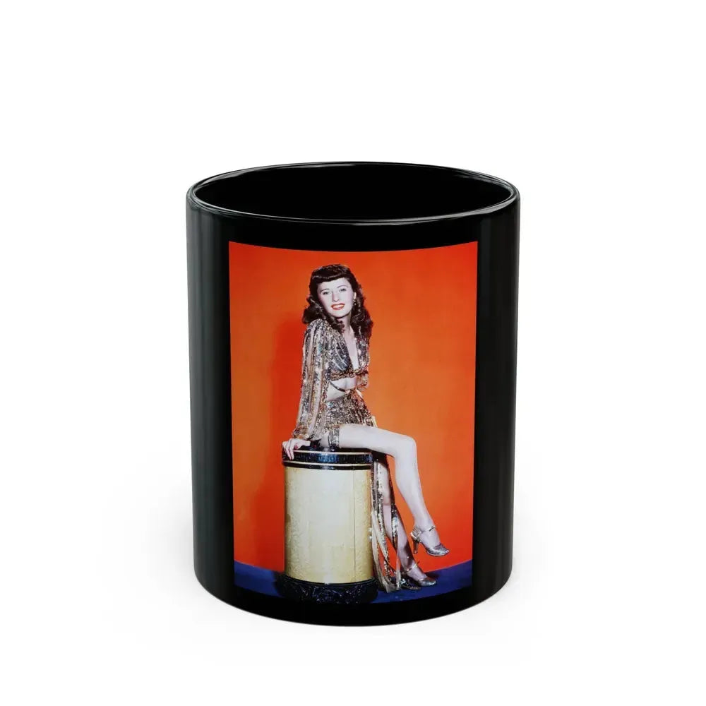 Barbara Stanwyck #213 (Vintage Female Icon) Black Coffee Mug 11oz - Go Mug Yourself
