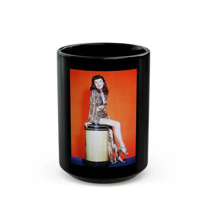 Barbara Stanwyck #213 (Vintage Female Icon) Black Coffee Mug 15oz - Go Mug Yourself