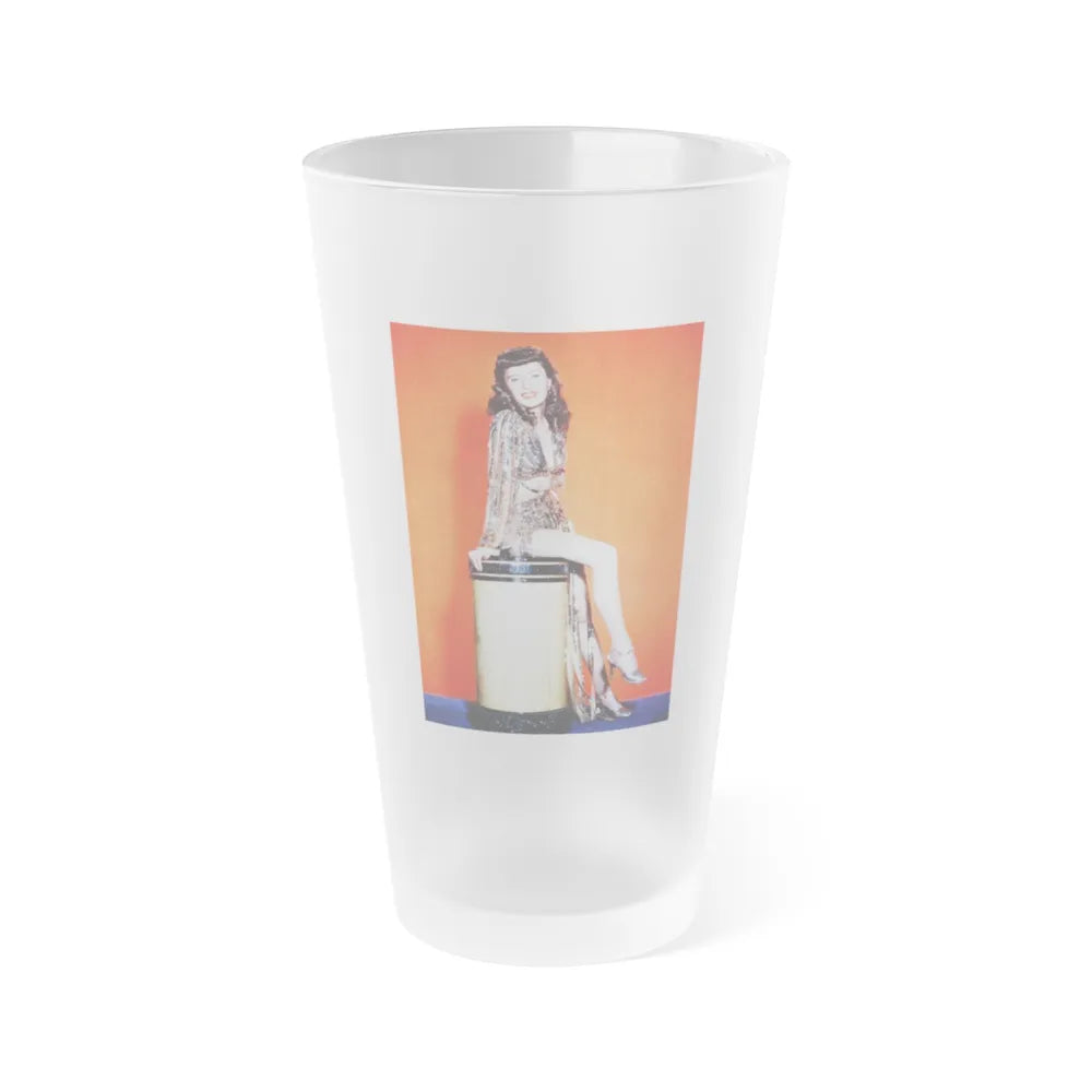 Barbara Stanwyck #213 (Vintage Female Icon) Frosted Pint Glass 16oz-16oz-Frosted-Go Mug Yourself