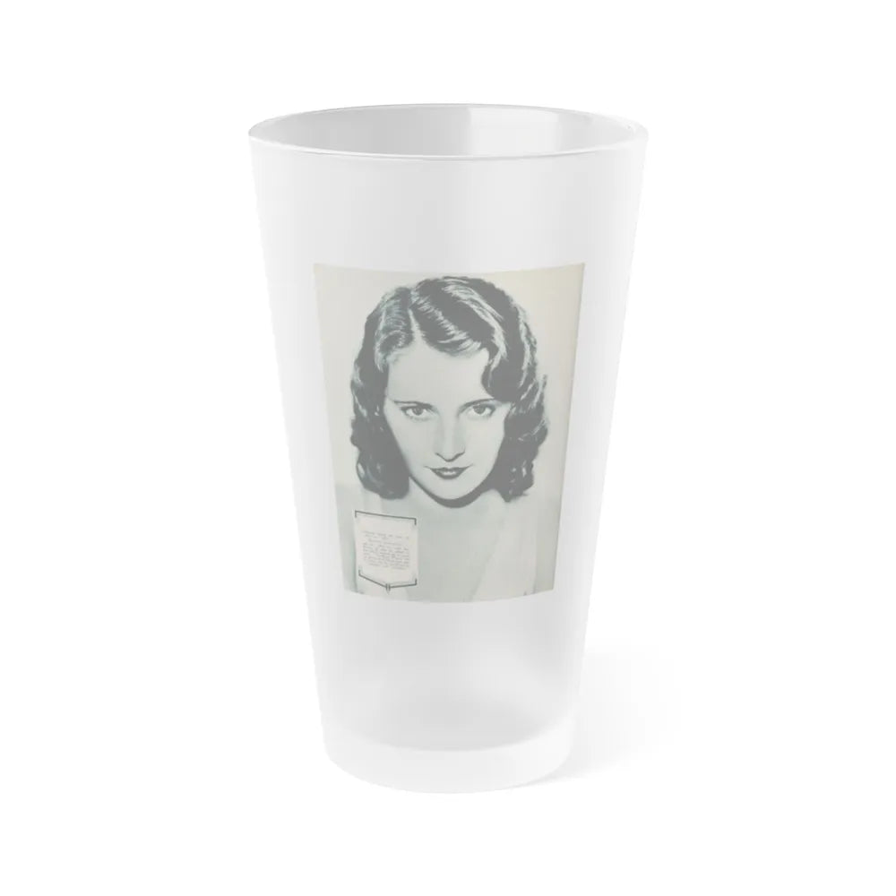 Barbara Stanwyck #215 (Vintage Female Icon) Frosted Pint Glass 16oz-16oz-Frosted-Go Mug Yourself