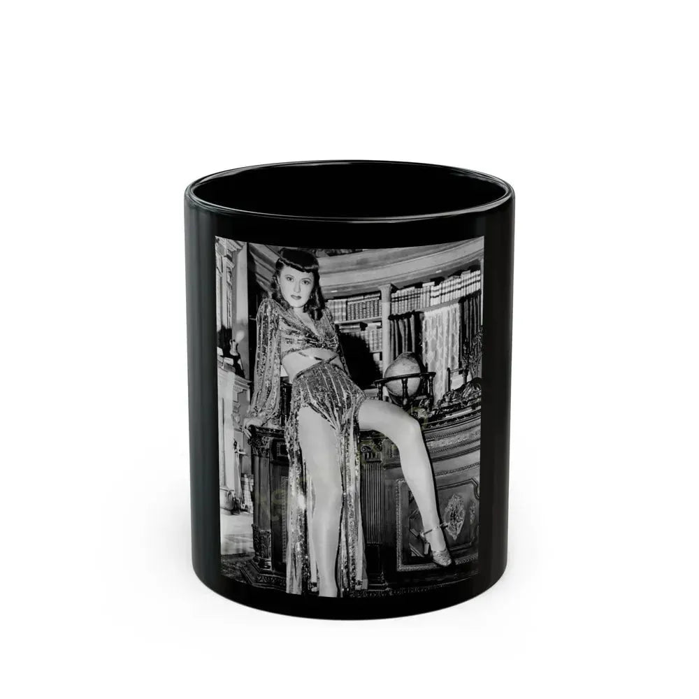 Barbara Stanwyck #219 (Vintage Female Icon) Black Coffee Mug 11oz - Go Mug Yourself