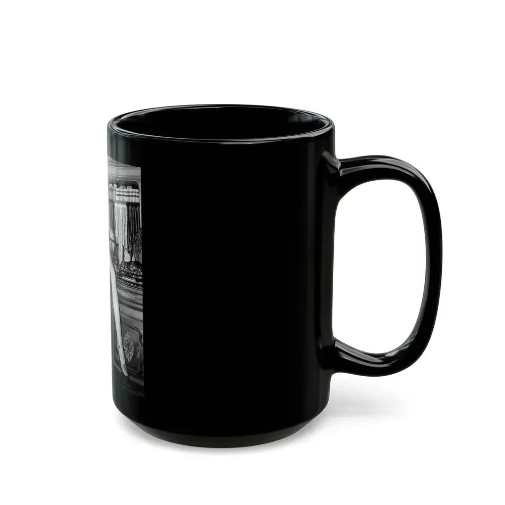 Barbara Stanwyck #219 (Vintage Female Icon) Black Coffee Mug - Go Mug Yourself