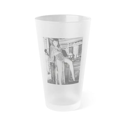 Barbara Stanwyck #219 (Vintage Female Icon) Frosted Pint Glass 16oz-16oz-Frosted-Go Mug Yourself