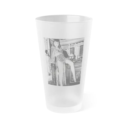 Barbara Stanwyck #219 (Vintage Female Icon) Frosted Pint Glass 16oz-16oz-Frosted-Go Mug Yourself