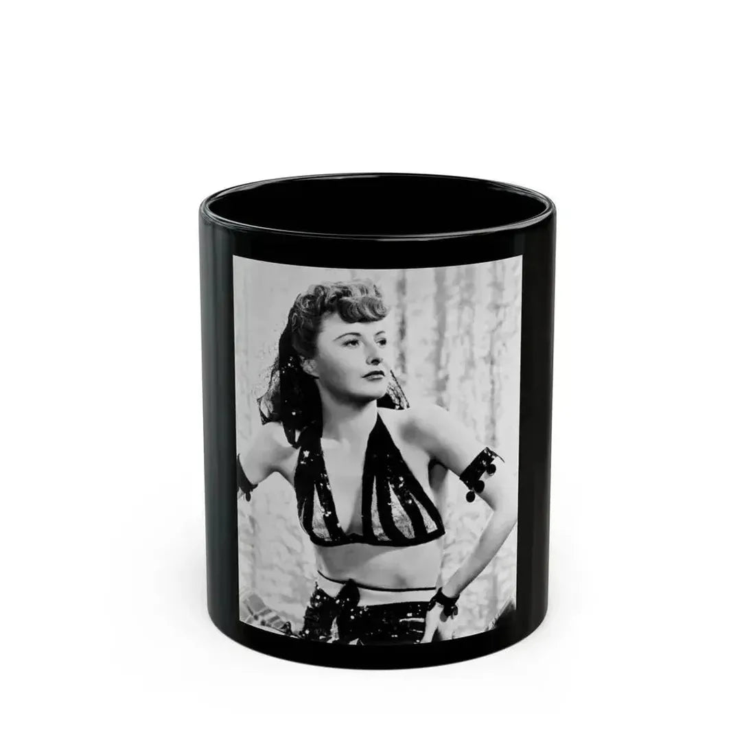 Barbara Stanwyck #30 (Vintage Female Icon) Black Coffee Mug 11oz - Go Mug Yourself