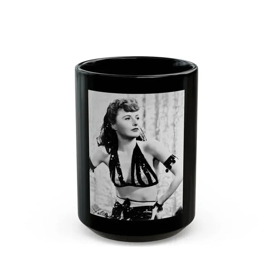 Barbara Stanwyck #30 (Vintage Female Icon) Black Coffee Mug 15oz - Go Mug Yourself