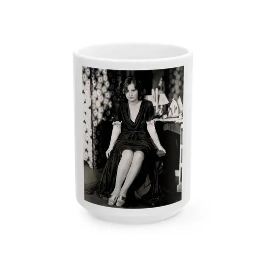 Barbara Stanwyck #31 (Vintage Female Icon) White Coffee Mug 15oz - Go Mug Yourself
