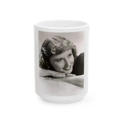 Barbara Stanwyck #32 (Vintage Female Icon) White Coffee Mug 15oz - Go Mug Yourself