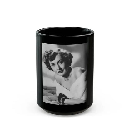 Barbara Stanwyck #38 (Vintage Female Icon) Black Coffee Mug 15oz - Go Mug Yourself