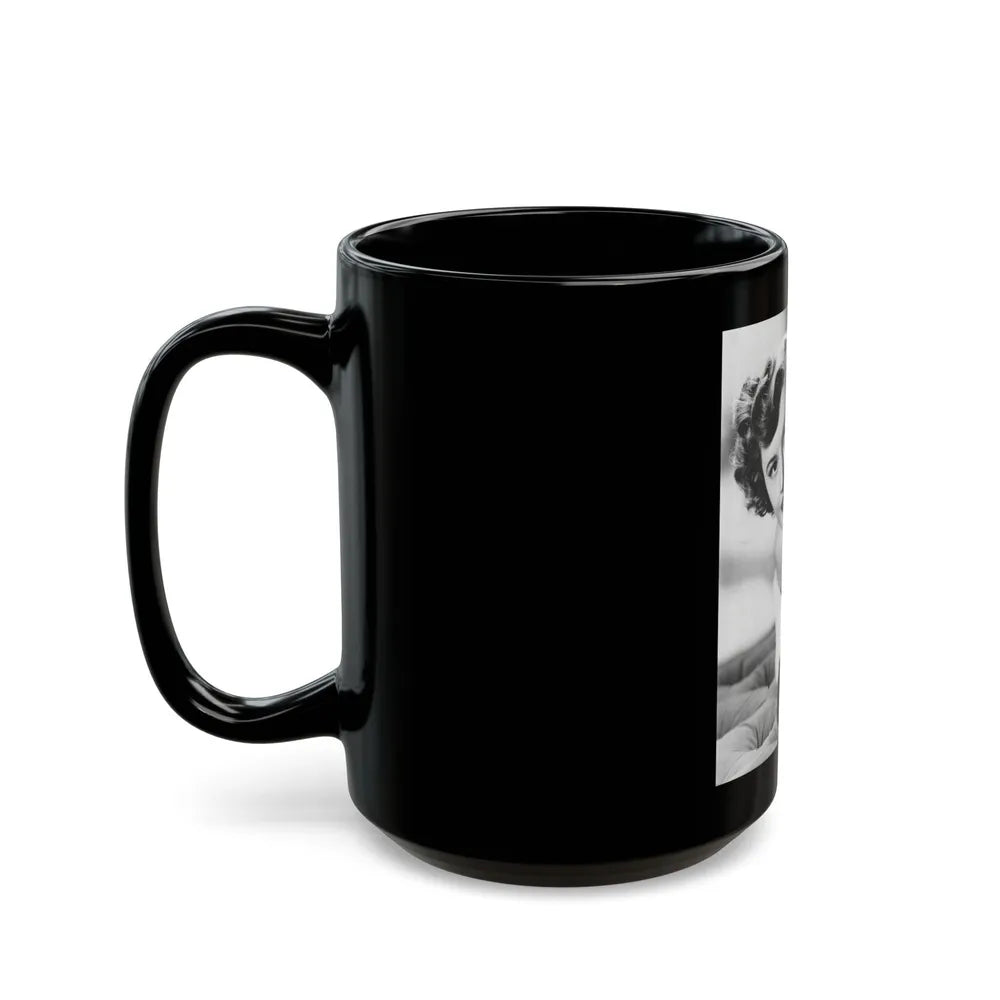 Barbara Stanwyck #38 (Vintage Female Icon) Black Coffee Mug-Go Mug Yourself