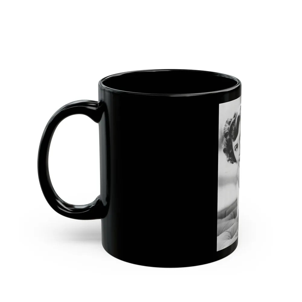 Barbara Stanwyck #38 (Vintage Female Icon) Black Coffee Mug-Go Mug Yourself