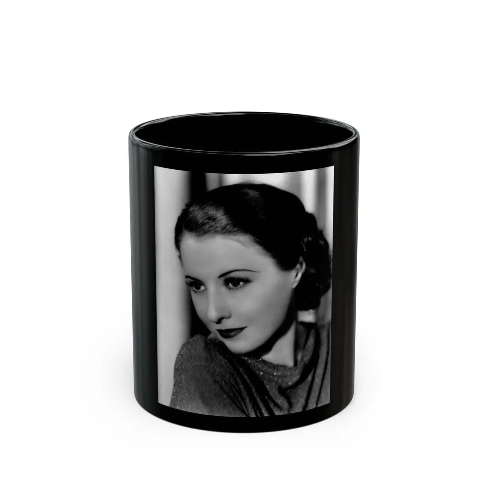 Barbara Stanwyck #40 (Vintage Female Icon) Black Coffee Mug-11oz-Go Mug Yourself