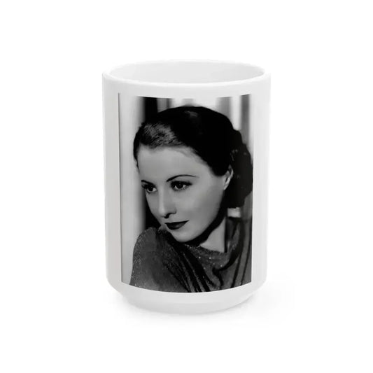 Barbara Stanwyck #40 (Vintage Female Icon) White Coffee Mug 15oz - Go Mug Yourself