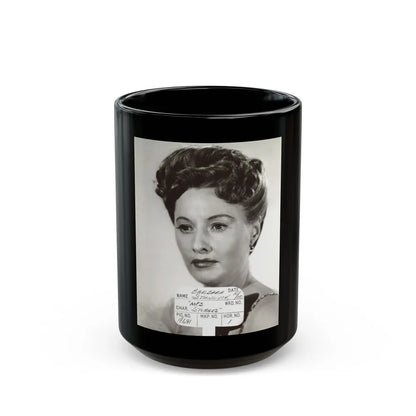 Barbara Stanwyck #47 (Vintage Female Icon) Black Coffee Mug-15oz-Go Mug Yourself