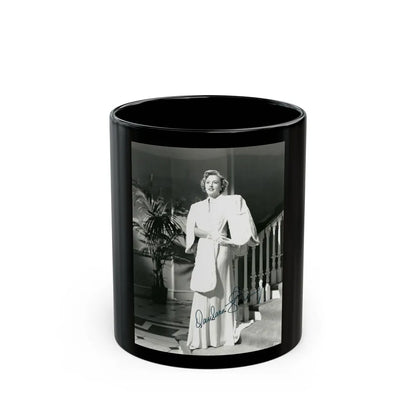 Barbara Stanwyck #48 (Vintage Female Icon) Black Coffee Mug-11oz-Go Mug Yourself