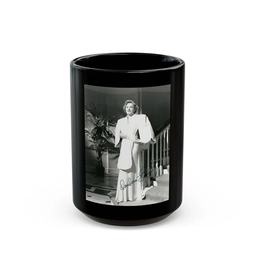 Barbara Stanwyck #48 (Vintage Female Icon) Black Coffee Mug-15oz-Go Mug Yourself