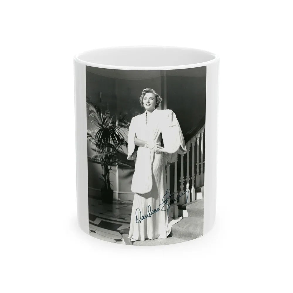 Barbara Stanwyck #48 (Vintage Female Icon) White Coffee Mug-11oz-Go Mug Yourself