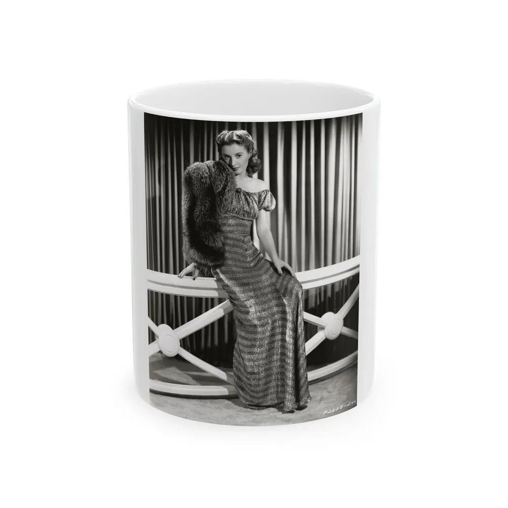 Barbara Stanwyck #65 (Vintage Female Icon) White Coffee Mug-11oz-Go Mug Yourself