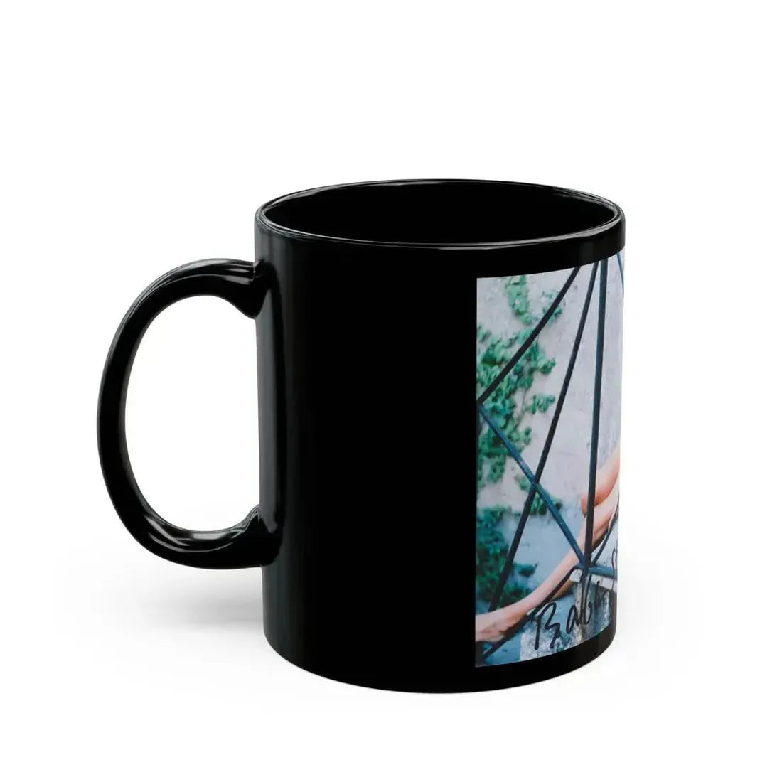 Barbara Steele #17 (Vintage Female Icon) Black Coffee Mug - Go Mug Yourself