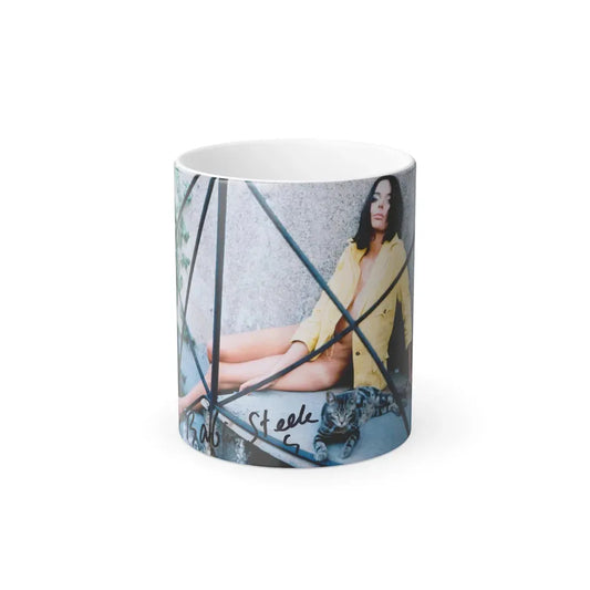 Barbara Steele #17 (Vintage Female Icon) Color Changing Coffee Mug 11oz - Go Mug Yourself