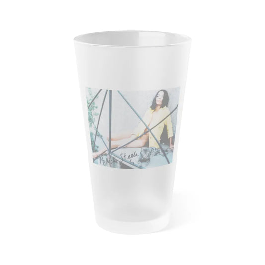 Barbara Steele #17 (Vintage Female Icon) Frosted Pint Glass 16oz-16oz-Frosted-Go Mug Yourself