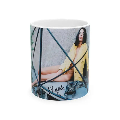 Barbara Steele #17 (Vintage Female Icon) White Coffee Mug 11oz - Go Mug Yourself