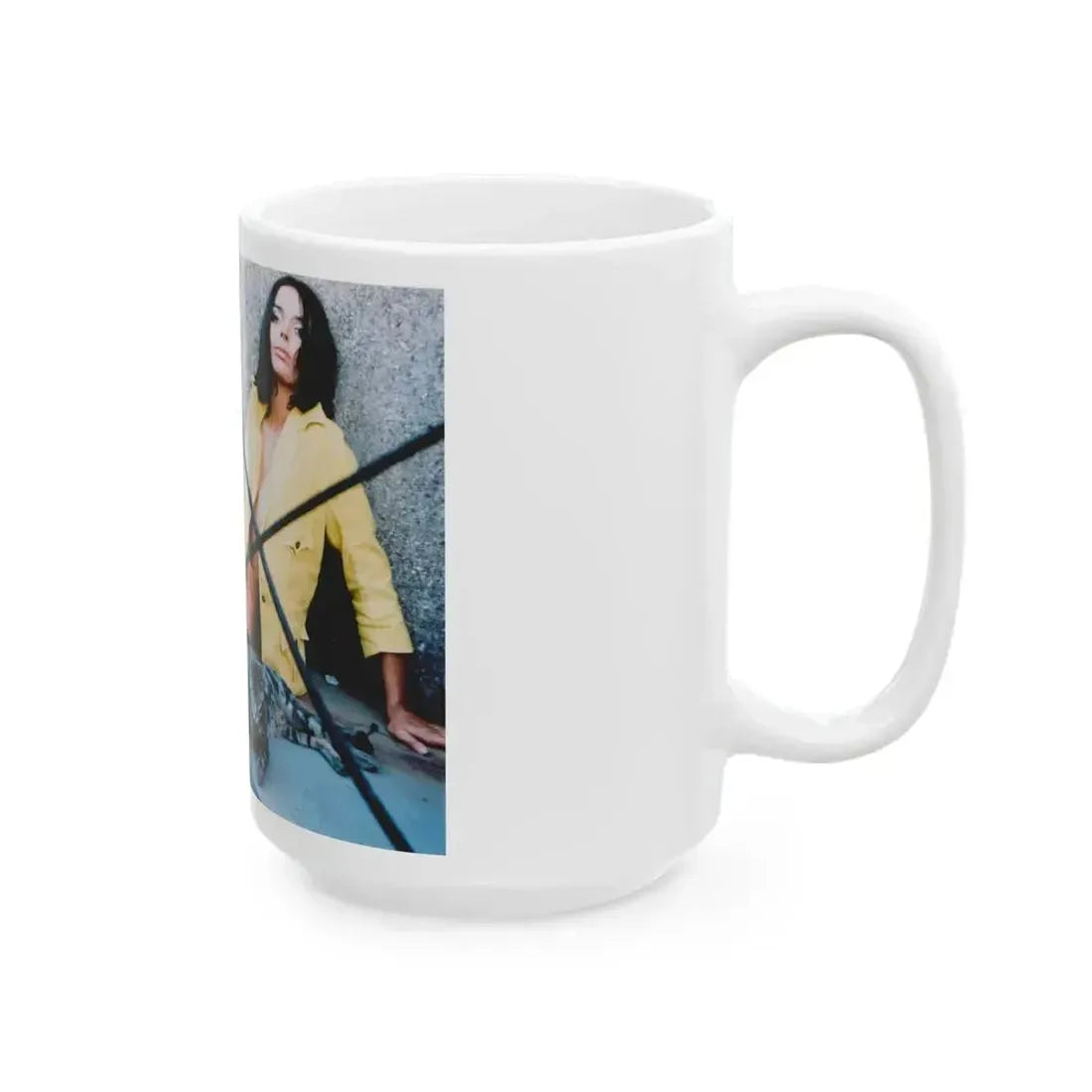 Barbara Steele #17 (Vintage Female Icon) White Coffee Mug - Go Mug Yourself
