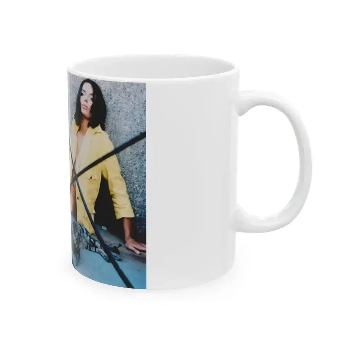 Barbara Steele #17 (Vintage Female Icon) White Coffee Mug - Go Mug Yourself