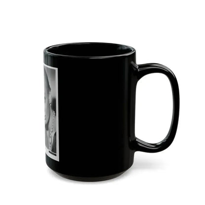 Barbara Steele #30 (Vintage Female Icon) Black Coffee Mug - Go Mug Yourself