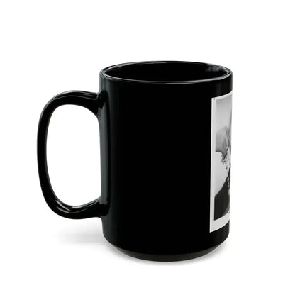 Barbara Steele #30 (Vintage Female Icon) Black Coffee Mug - Go Mug Yourself