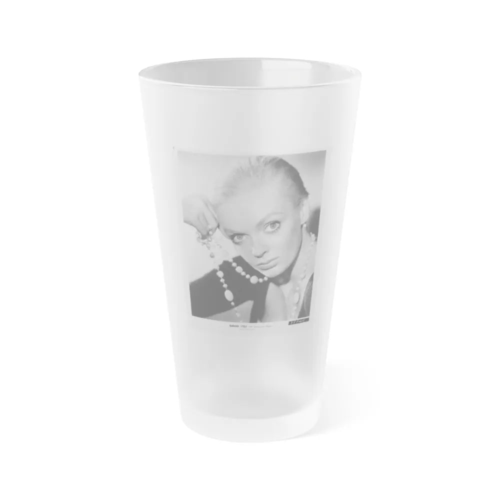 Barbara Steele #30 (Vintage Female Icon) Frosted Pint Glass 16oz-16oz-Frosted-Go Mug Yourself