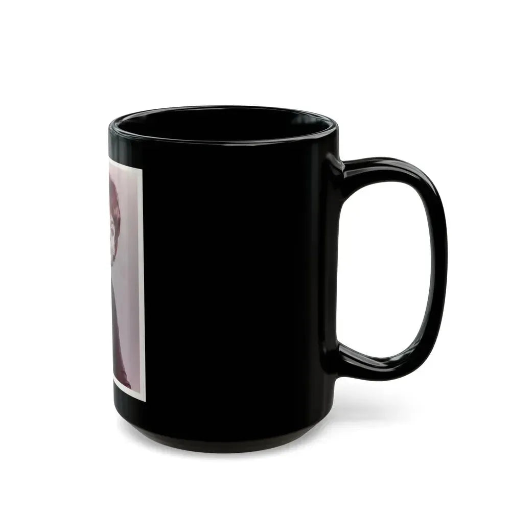 Barbara Steele #45 (Vintage Female Icon) Black Coffee Mug - Go Mug Yourself