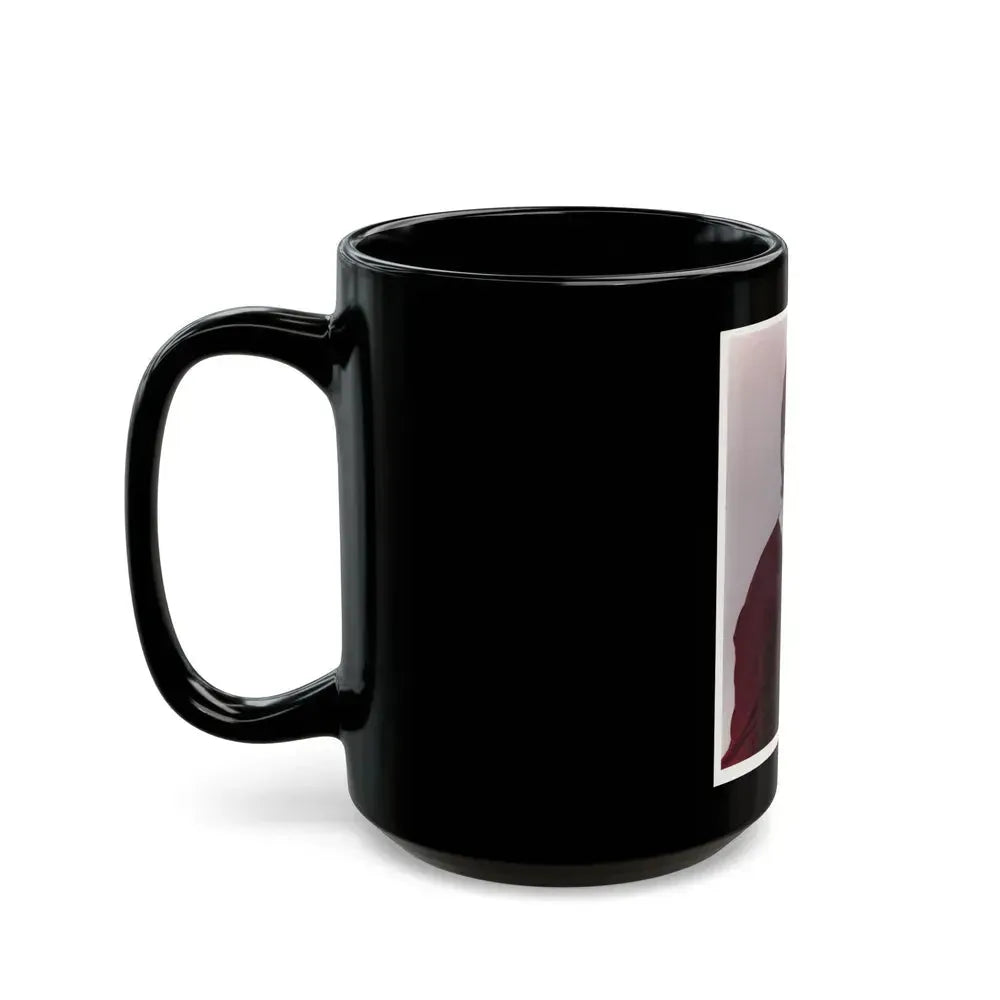 Barbara Steele #45 (Vintage Female Icon) Black Coffee Mug - Go Mug Yourself