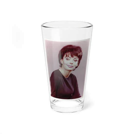 Barbara Steele #45 (Vintage Female Icon) Pint Glass 16oz-16oz-Go Mug Yourself