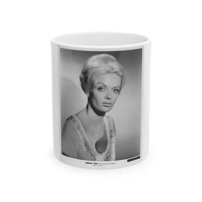 Barbara Steele #51 (Vintage Female Icon) White Coffee Mug-11oz-Go Mug Yourself