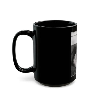 Barbara Steele #52 (Vintage Female Icon) Black Coffee Mug - Go Mug Yourself