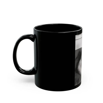 Barbara Steele #52 (Vintage Female Icon) Black Coffee Mug - Go Mug Yourself