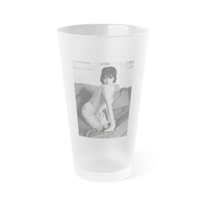 Barbara Steele #52 (Vintage Female Icon) Frosted Pint Glass 16oz-16oz-Frosted-Go Mug Yourself