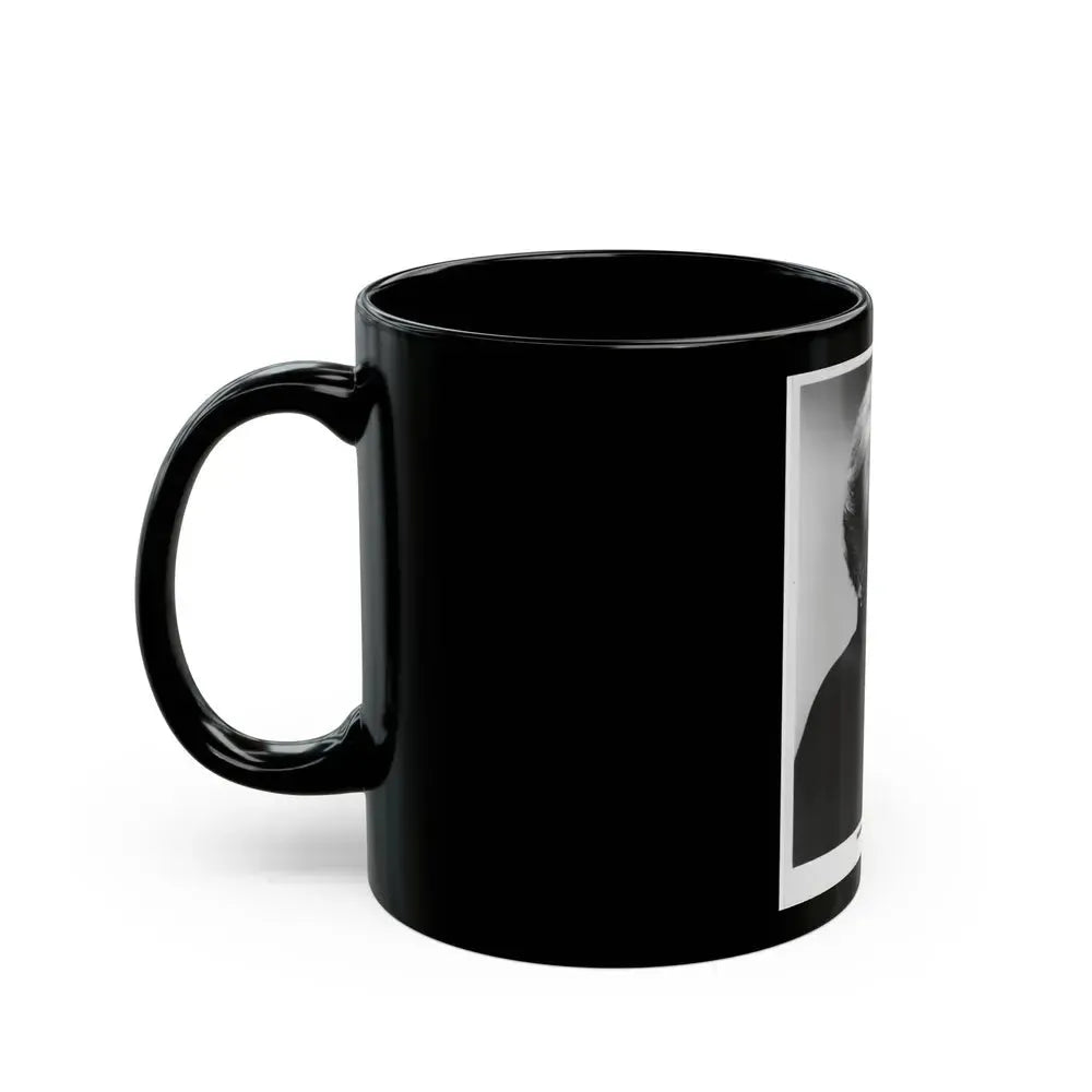Barbara Steele #55 (Vintage Female Icon) Black Coffee Mug - Go Mug Yourself