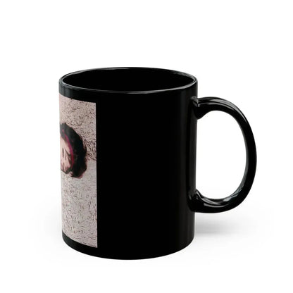 Barbara Steele #60 (Vintage Female Icon) Black Coffee Mug - Go Mug Yourself