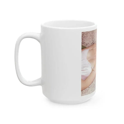 Barbara Steele #60 (Vintage Female Icon) White Coffee Mug - Go Mug Yourself