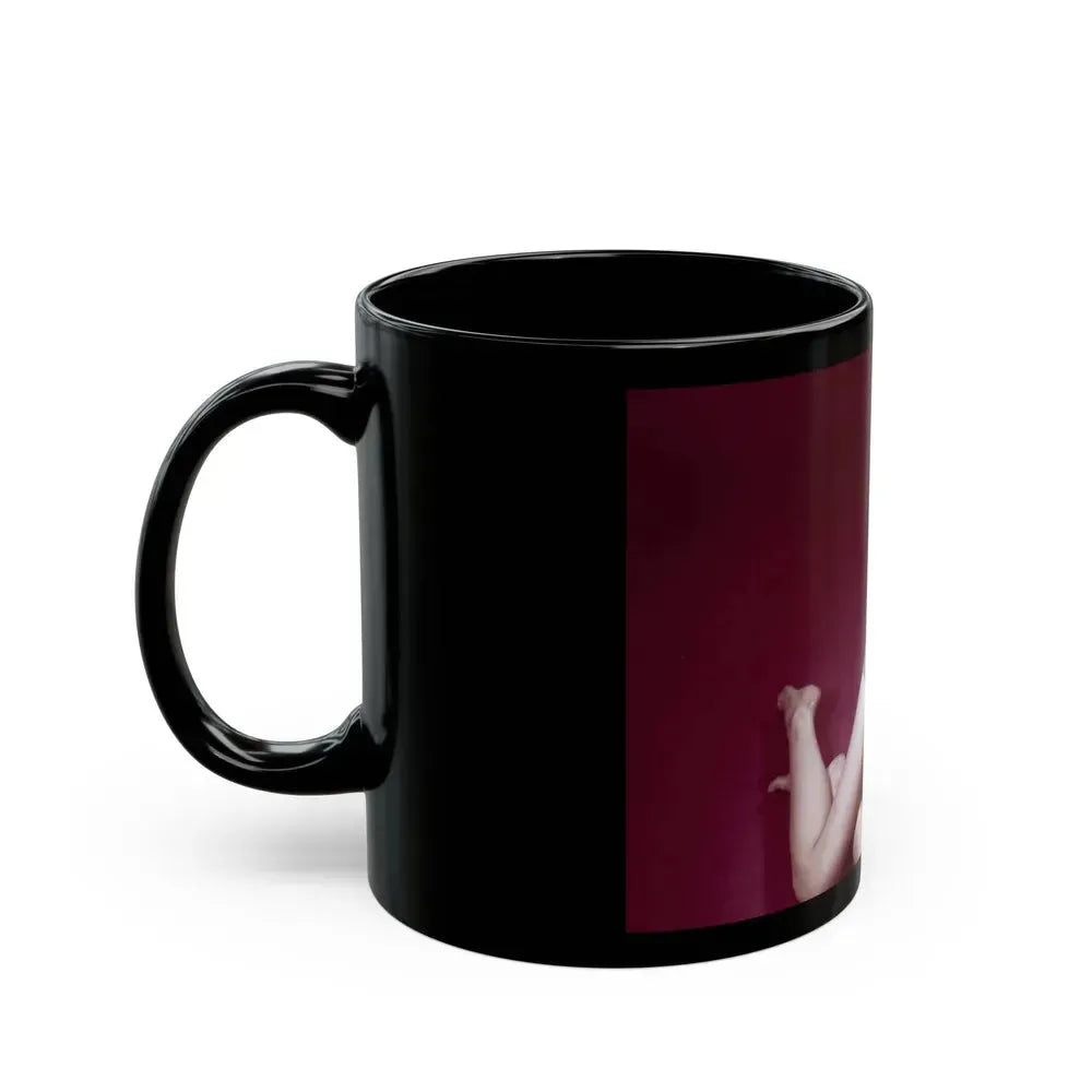 Barbara Steele #61 (Vintage Female Icon) Black Coffee Mug - Go Mug Yourself